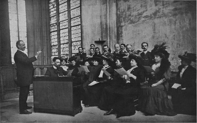 Chanteurs de St Gervais : revue Musica, n°20,  août 1908 